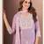 Lavender georgette embroidered kurta set