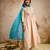 Cream chanderi embroidered