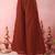 Dark-orange silk embroidered
