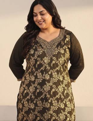 Women ethnic motifs regular kurta with trousers & with dupatta 2