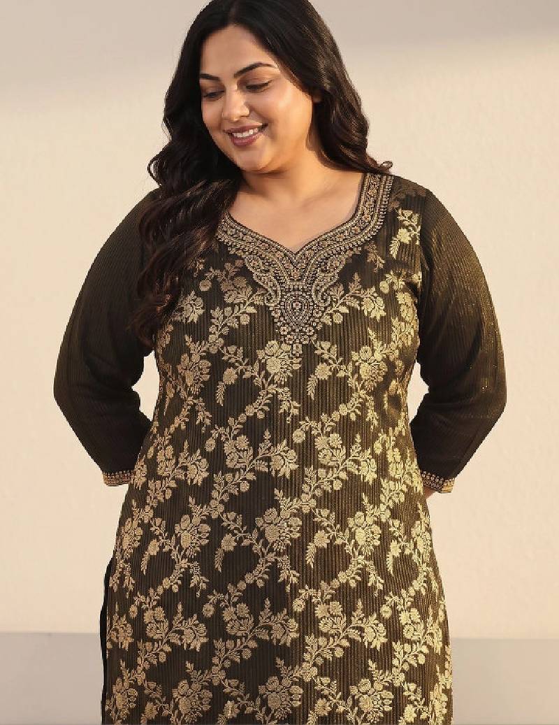 Women ethnic motifs regular kurta with trousers & with dupatta