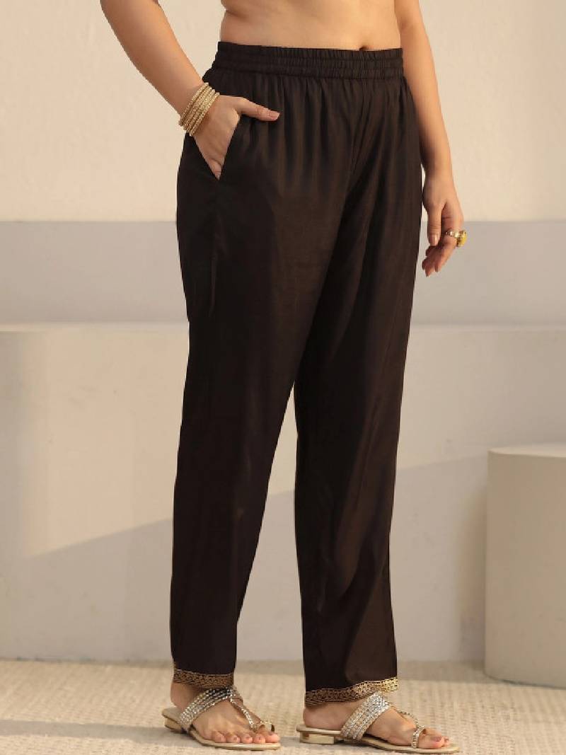 Women ethnic motifs regular kurta with trousers & with dupatta
