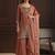 Women ethnic motifs embroidered regular kurta with palazzos & with dupatta