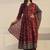 Women ethnic motifs printed regular kurta with trousers & with dupatta