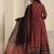 Women ethnic motifs printed regular kurta with trousers & with dupatta