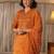 Women floral printed regular kurta with trousers & with dupatta