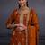 Women ethnic motifs embroidered regular kurta with trousers & dupatta
