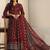 Women ethnic motifs printed regular kurta with trousers & with dupatta