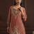Women ethnic motifs embroidered regular kurta with palazzos & with dupatta