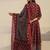 Women ethnic motifs printed regular kurta with trousers & with dupatta