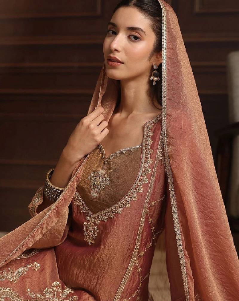 Women ethnic motifs embroidered regular kurta with palazzos & with dupatta