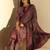 Women printed regular kurta with trousers & with dupatta