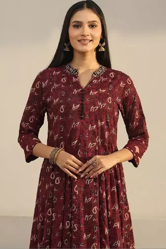 Women ethnic motifs printed regular kurta with trousers & with dupatta