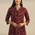 Women ethnic motifs printed regular kurta with trousers & with dupatta