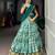 Women's Tussar Silk Floral Kalamkari Printed Lehenga Choli with Embroidered Border Dupatta