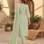 Pista chanderi readymade suit with embroidery & butti work