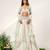 Cruise Blue And Ivory Embroidered Organza Cotton Lehenga Set
