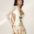 Ivory And Tangerine Orange Embroidered Organza Crepe Lehenga Set
