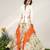 Ivory And Tangerine Orange Embroidered Organza And Nysha Silk Blazer Lehenga Set