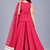 Pink embroidered georgette stitched traditional top palazzo dupatta set for girls