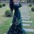 Teal Green Embroidery Work Heavy Kurti Top Skirt Set Wedding Wear Dress