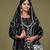 Black Color Velvet Kurta Set Embroidery Wedding Wear Suit Set With Dupatta
