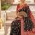 designer black zari weaving meenakari tassel pallu work silk blend saree