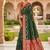 designer green zari weaving meenakari tassel pallu work silk blend saree