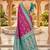 designer magenta zari weaving meenakari tassel pallu work silk blend saree