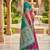designer magenta zari weaving meenakari tassel pallu work silk blend saree