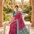 designer magenta zari weaving meenakari tassel pallu work silk blend saree
