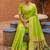 indian green zari motif design meenakari work banarasi silk blend saree