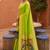 indian green zari motif design meenakari work banarasi silk blend saree