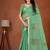 Womens elegant bottle green  cotton silk saree with golden zari border, pallu with blouse