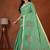 Womens elegant bottle green  cotton silk saree with golden zari border, pallu with blouse