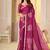 Womens elegant rani  cotton silk saree with golden zari border, pallu with blouse