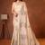 Womens elegant cream  cotton silk saree with golden zari border, pallu with blouse