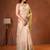 Womens elegant cream  cotton silk saree with golden zari border, pallu with blouse