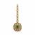 Gold plated emerald green kundan layered necklace set with maang tikka