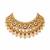 Antique gold plated kundan statement necklace set