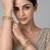 Gold plated kundan pearl leaf statement bangles