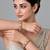 Gold plated pearl kundan halo statement bangles