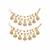Gold plated pearl kundan layered earchain