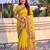 Women's zari woven kashmiri pashmina silk traditional saree with blouse