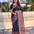 Women's zari woven kashmiri pashmina silk traditional saree with blouse