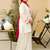 Women's Khadi Pakistani Farshi Salwar Suit with Embroidered Lace Detailing | Stitched 2-Piece Set