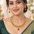 Gold-plated necklace set in multicolor - traditional style