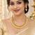 Gold-plated necklace set in gold - traditional style