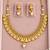 Gold-plated necklace set in gold - traditional style