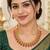 Gold-plated necklace set in multicolor - traditional style